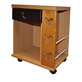 アルファタカバ ディズニー家具シリーズ モダンミッキー サイドテーブル ブラウン