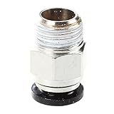 SODIAL(R)10個1/4 "PTオスねじ8mmプッシュジョイント空気圧継手コネクタクイック