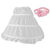 Lovoski 赤ちゃん　女の子　クリノリン　ペチコート　ヘッドバンド　ヘアバンド　髪飾り付