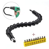 フレキシブルシャフト ドライバービット 電動 六角ドライバー ドリル ホルダー DIY 日曜大工 ホールド 工具 290MM 多機能シャフト (１個＋ビット付き)