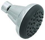 Proplus 3558109 Single Function Round Showerhead, Chrome Finish - 3.3 in.