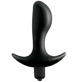 Weryn(TM) 黒人アナルファンタジーカップルセックス製品用10モード振動パーフェクトユニセックスアナルバットプラグ電気前立腺マッサージャー