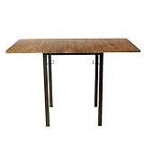 2Pバタフライタイプ（両側折りたたみ機能) テーブル　ブラウンパインBRP 天板部高さ75cm