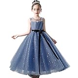 [FORPEND] DR72 子どもドレス 女の子 フォーマル 発表会 結婚式 子供服120 130 140 150 160cm オーガンジー ロング ワンピース グレー