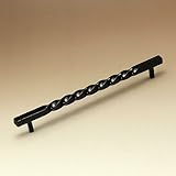 アイアン取っ手＆つまみ /GL0009　トルシオンブリッジ・ハンドル(ブラック)1個/全長230mm