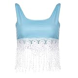 eshion新しいLadies Close Fitting Vネックスリムボディ長袖Tシャツブラウストップ カラー: ブルー