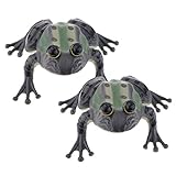 B Blesiya プラスチック　カエル 置物　芝生ガーデン装飾品　裏庭 草地 狩猟囮　2点セット　