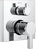 デルタ蛇口t24899-ss Pivotal 2-handleモニター14シリーズバルブトリムwith 3-setting切替弁 クローム T24899 1