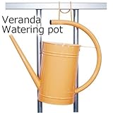 じょうろ ライトオレンジ 手すりや柵に吊るすカラージョウロ