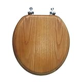 サンストーンInternational 17-oak-chトイレシート、ラウンド、オーク 1 17-OAK-CH