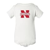 Nebraska Cornhuskers「ハスカーズ」N Infant Onesie ホワイト