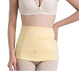 Vogue of Eden Women Maternity Cotton Velcro Postpartum Belly Band Yellow, XL