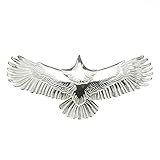 [OVER RAG] メンズ ネックレス ペンダント ペンダントヘッド 全銀大イーグル トップ フェザータイプ 原宿 イーグルタイプ イーグルフェザー イーグル オリジナル