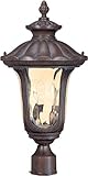 2 Light - MidSize Post Lantern - Seeded Glass [並行輸入品]