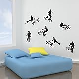 ladnagsajd BMXバイク壁アートステッカー Large Set 801-1