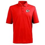Kansas City Chiefs大人用3 x - 3 X Lパフォーマンス半袖ポロシャツ – レッド