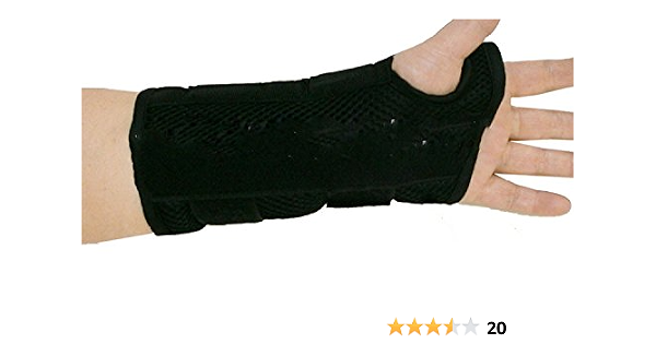 Amazon Adossy 手首 固定 サポーター 通気性 良し ブラック メッシュ カーブ式板 骨折 腫れ 捻挫 筋膜炎 腱鞘炎 関節炎 L 右手用 Adossy 手首 手用