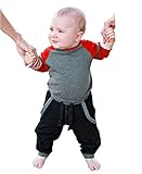 ラゲッドバッツ　RuggedButts　長袖Tシャツ　　男の子　ＵＳＡ　RuffleButtsの弟ブランド (グレー＆レッド, 2T) [並行輸入品]