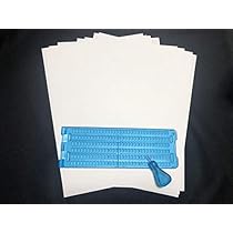 Amazon.co.jp: 点字器 点字用紙 10枚 プラスチック製 視覚障害者 6行