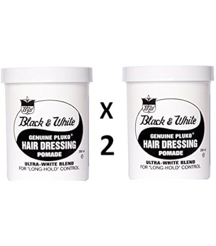 Black & White Genuine Pluko Hair Dressing Pomade Ultra White Blend 200Ml :  Amazon.com.au: Beauty