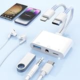 【2025 MFi認証品】2in1 Type-C/Lightning-3.5mm イヤホン変換アダプター USB C iPhone イヤホンジャック 変換ー 3.5mm 急速充電 同時 通話/音量調節/音楽 二股ケーブル 純正チップ DAC搭載 Hi-Fi音質 高速 双方向転送 PD 対応 iPhone/iPad/iPad Pro/Android/Type C lightningなど機器に適用