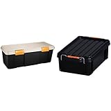 『 ボックス RVBOX 770D カーキ/ブラック 幅77×奥行32×高さ28cm』と『 コンテナ バックルコンテナ BL-13 エコブラック』のセット