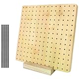ルボナリエ ブロッキングボード かぎ針編み 20cm×20cm ステンレスピン20本 編み物 (ブラウン)