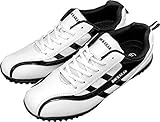 [ロックギア] ゴルフ シューズ メンズ スパイクレス ウォーキングシューズ PUレザー rg710 white 25.0