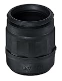 Leviton 6031 Boot for Straight / Locking Plug, 20 Amp and 30 Amp, 3-Wire, Weather Resistant - Black 