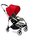 Bugaboo Bee3 Stroller - Red - Dark Khaki - Aluminum by Bugaboo