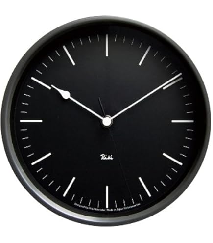 Amazon.co.jp: レムノス 掛け時計 ドットクロック アナログ 黒 Dot