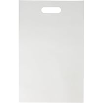 Amazon｜ヘッズ 無地袋 25×40cm M 100枚 フロスト(PE) 半透明 小判抜き