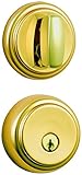 Brinks Home Security Push Pull Rotate Door Locks 23062-105 Amberhall Single Cylinder Deadbolt, Polis
