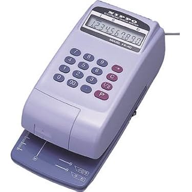 ヤクシ様限定チェックライター automatic bank check X557 Amazon.co