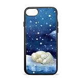 北極熊 雪 海 氷 iPhone ケース スマホケース iPhone8/8Plusケース iPhone7/7Plusケース 対応 柔軟性 高品質TPU PC 全面保護 耐衝撃カバー 衝撃吸収 傷つけ防止 デザイン おしゃれ