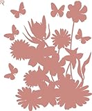 マイサ ハル インテリアステッカー ハナバナ スモールサイズ ファーフラミンゴ