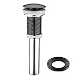 VIGO Bathroom Faucet Vessel Vanity Sink Pop Up Drain Stopper without Overflow and Mounting Ring, Ant