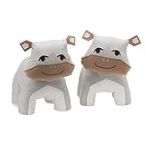 Lolli Living Zig Zag Zoo Bookend Friends, Hippo by Lolli Living [並行輸入品]