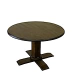 AKAGI 丸型　ダイニングテーブル105cm 浮造り　ブラウン　AG-T105BR