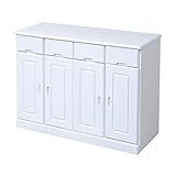 キッチンカウンター「キッチン収納カウンター4列(ZFC-0061)」【JKP】ホワイト(#9897089)サイズ：幅92×奥行35×高さ70cm キャスター 棚 引き出し