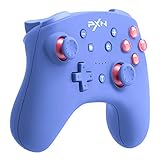 Switch/Switch lite コントローラー PXN Switch プロコン 無線 有線 スイッチコントローラー NFC機能 switch スリープ解除 6軸ジャイロ 振動 連射機能 switch pro 適用 コントローラー（ブルー）