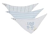 Triangle Baby Drool Bibs with Adjustable Snap Buttons,(ilovedadbib) by Unknown