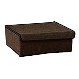Seven Wolves Non Wovenオーガナイザー折りたたみ可能なストレージボックス下着ソックスブラTies引き出しクローゼットホーム 31cm*26cm*11cm (brown) ブラウン 