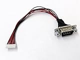 Micro SATA Cables シリアルDB9ヘッダーケーブル NUC Dawson Provo Tiger Canyon Tall NUC用 長さ140mm フルシリアル機能 9ピンコネクター 1.25mmピッチメスコネクター