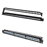 KESOTO 亜鉛合金　2ピース非シールドキーストーンジャック　24ポートパッチパネル　リアケーブル