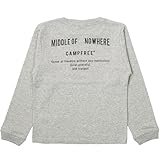 [CAMPFREE] ロンT キッズ ジュニア tシャツ (綿100%) ロングtシャツ 男の子 女の子 長袖Tシャツ ロンティー 10802 G.グレー サイズ JM（120～130）
