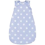 JoJo Maman Bebe Baby Sheet Sleeping Bag, Blue Star, 0-6 Months by JoJo Maman B?b?