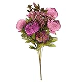 Anself ヨーロッパスタイル 人工牡丹造花 シルクの花 ホーム ホテル ブライダル ウェディングパーティー装飾用