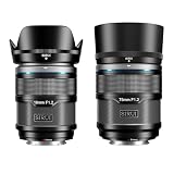 SIRUI Sniper 16mm、75mm オートフォーカスレンズセット、F1.2 広角 APS-C カメラレンズ、A5 A6 A7 FX A9 ZV-E シリーズ用 (E マウント、ブラック)