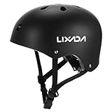 Tomshoo Lixada スケートボードヘルメット スポーツスケートヘルメット ライニングパッド ユニセックス アジャスター付きヘルメット  保護用スポーツ ヘルメット 11通気口を備えた